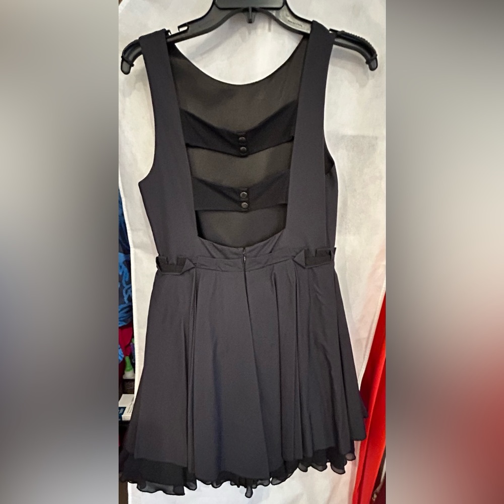 Alica And Olivia Open Back Button Mini Dress - image 3